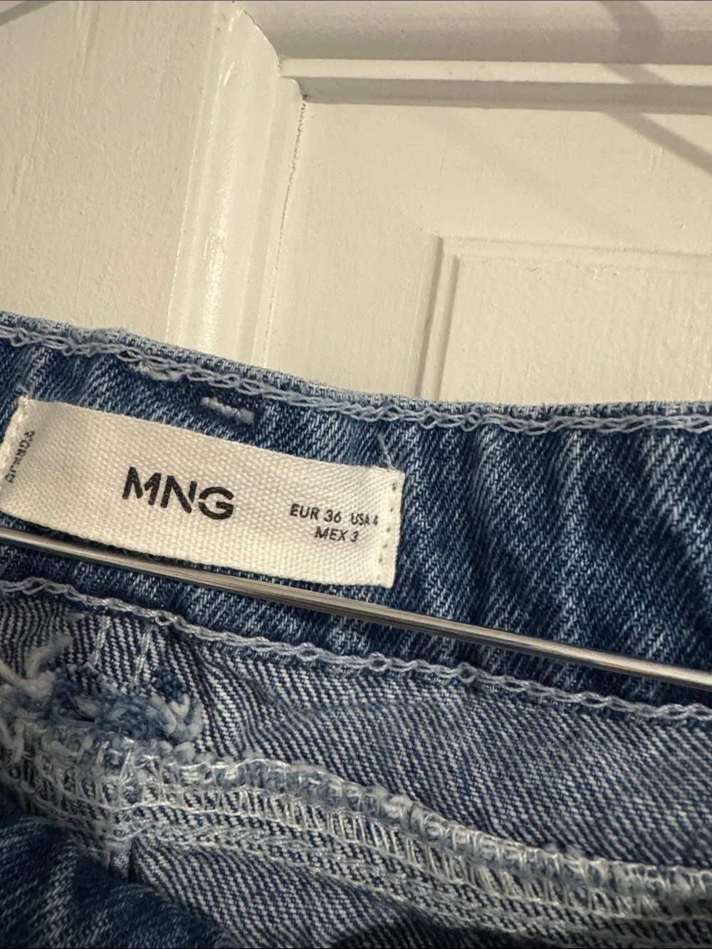 New with tags Mango MNG Denim long Shorts - Medium Blue size 4 US / 36